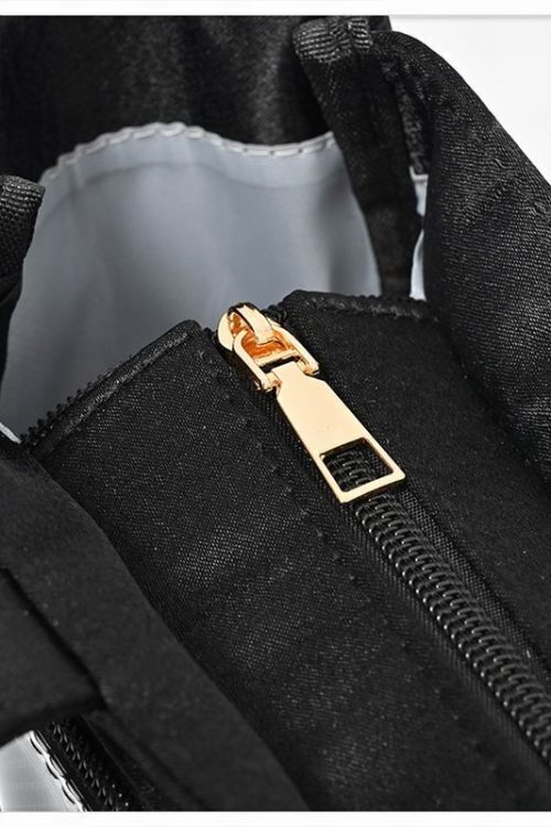 Large Ribbon Ita Tote Bag with Included Insert