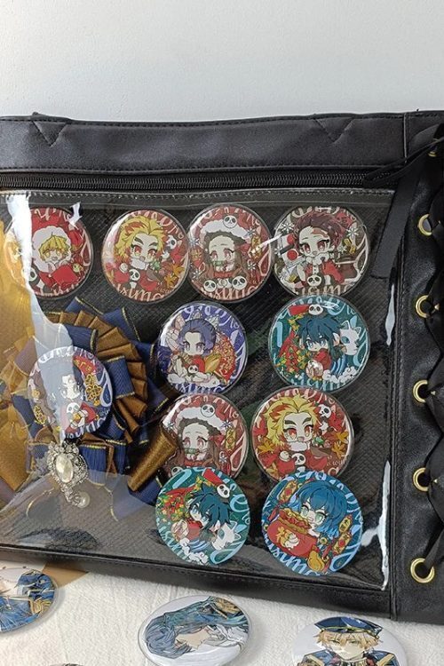 Large Ribbon Ita Tote Bag with Included Insert