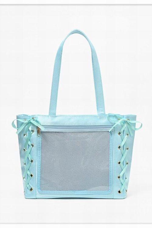 Large Ribbon Ita Tote Bag with Included Insert