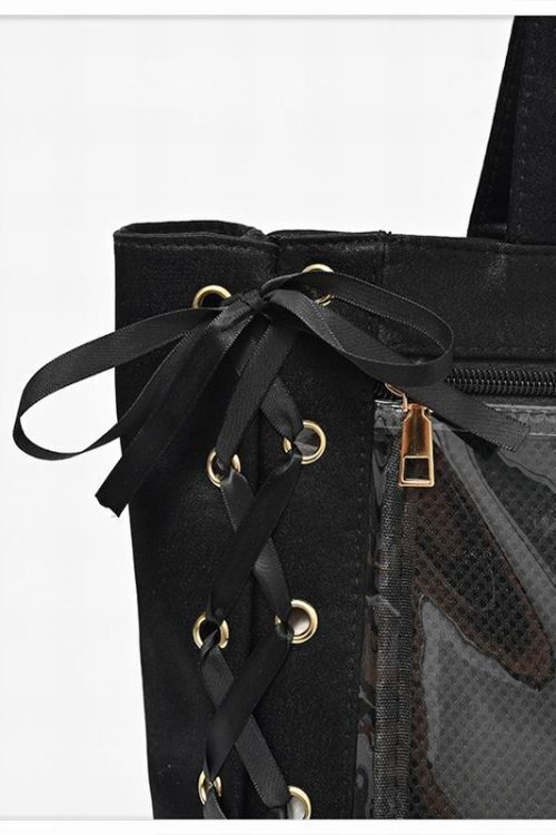 Large Ribbon Ita Tote Bag with Included Insert