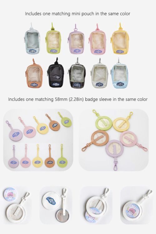 Large Silver Ita Backpack with Clear Window for Plushies and Pins