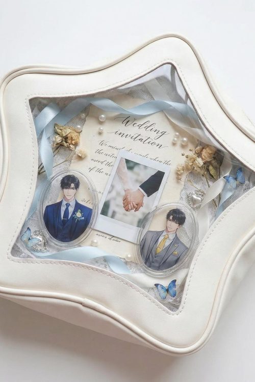 Large Star Ita Bag with Clear Window for Pin Display