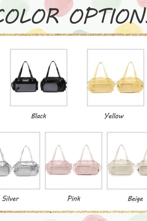 Large Y2K Convertible Ita Bag for Pin Display