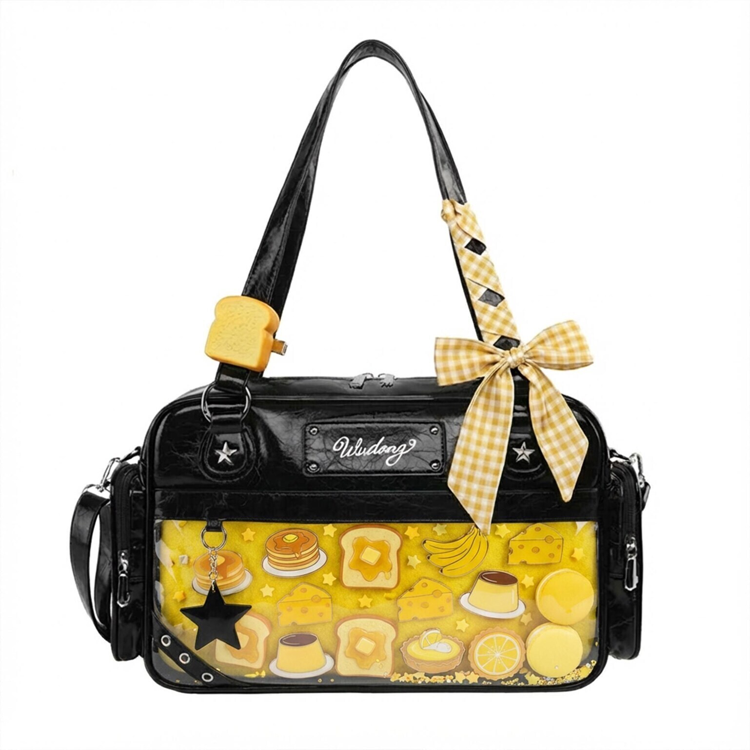 Large Y2K Convertible Ita Bag for Pin Display Large Y2K Convertible Ita Bag for Pin Display