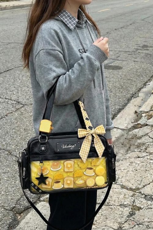 Large Y2K Convertible Ita Bag for Pin Display