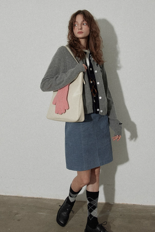 Layered Style Knit Cardigan