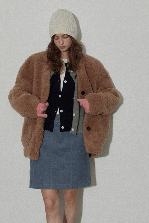 Layered Style Knit Cardigan