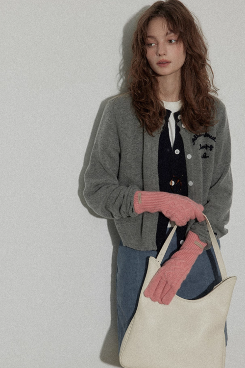 Layered Style Knit Cardigan