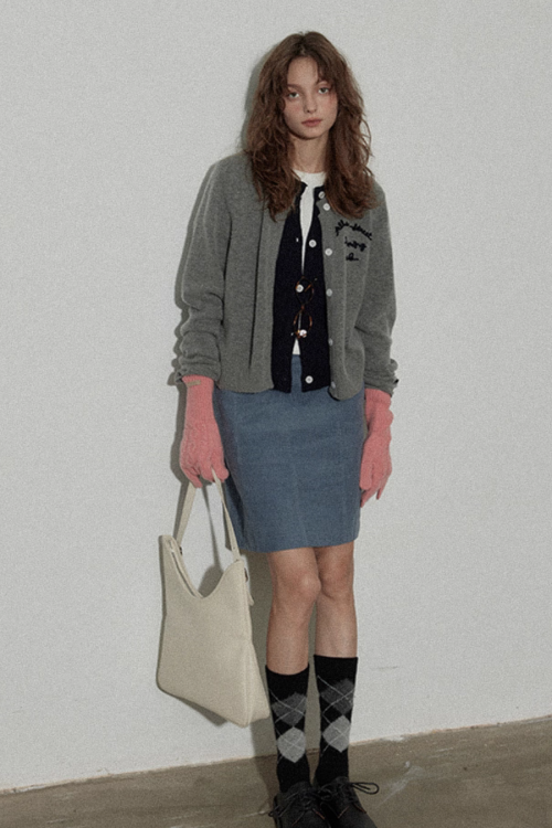 Layered Style Knit Cardigan