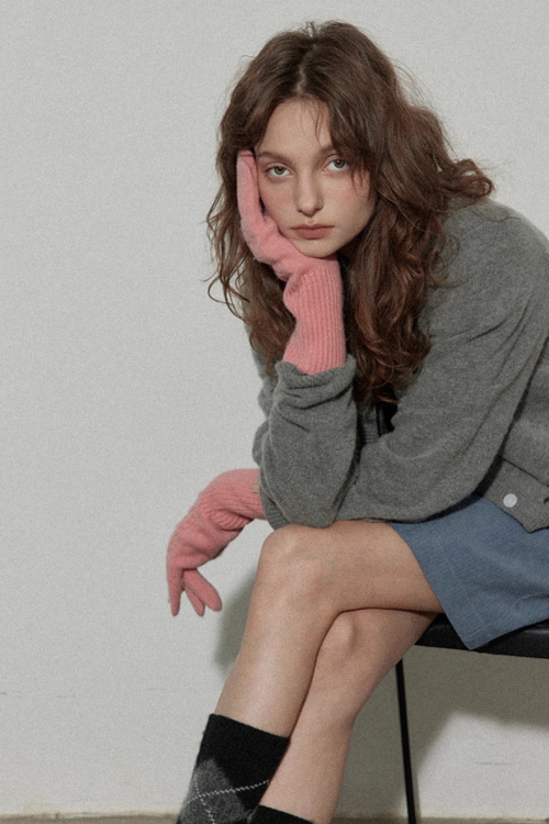 Layered Style Knit Cardigan