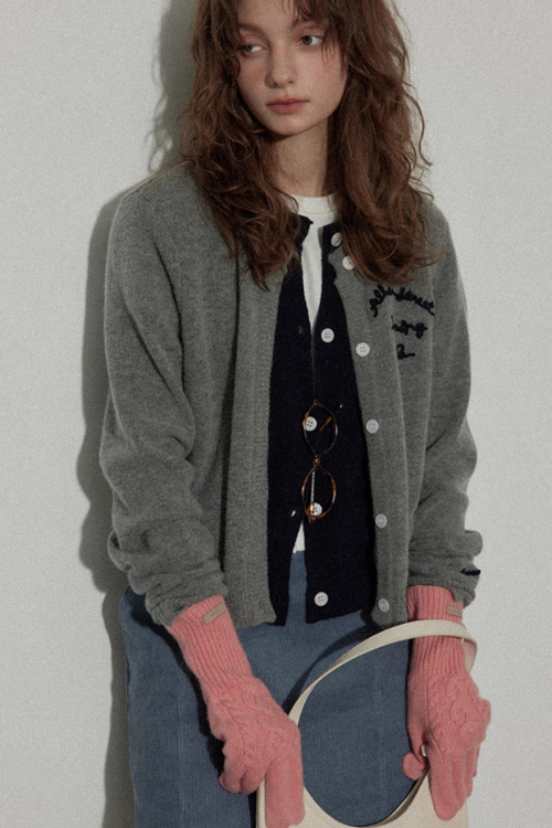 Layered Style Knit Cardigan