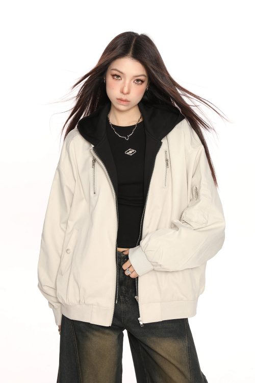 Layered Style Zip Jacket