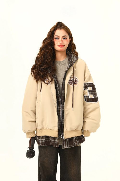 Layered Style Zip Up Hoodie