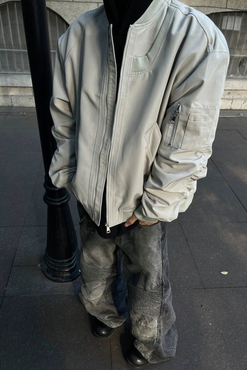 Leather MA-1 Bomber Jacket