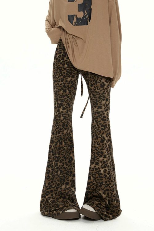 Leopard Flare Pants