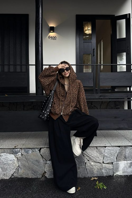 Leopard Long Sleeve Jacket