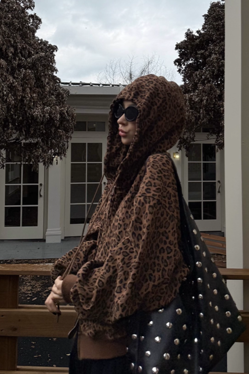 Leopard Long Sleeve Jacket