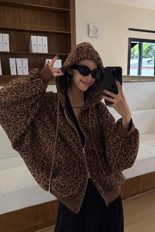 Leopard Long Sleeve Jacket
