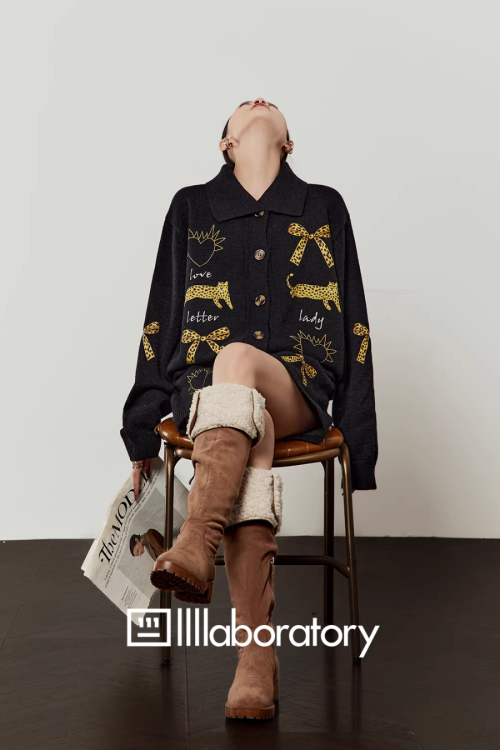 Leopard Print Knit Top / Shorts