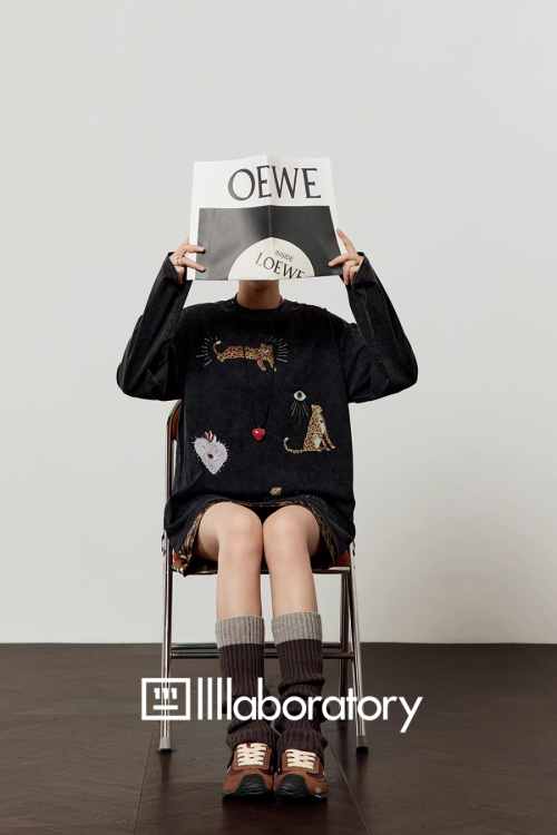 Leopard Print Long Sleeve / Leopard Print Mini Skirt