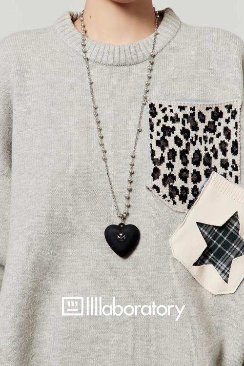 Leopard Round Neck Knit / Leopard Mini Skirt