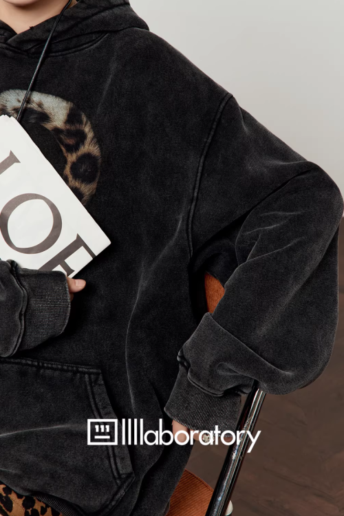 Leopard Tail Print Hoodie / Leopard Mini Skirt