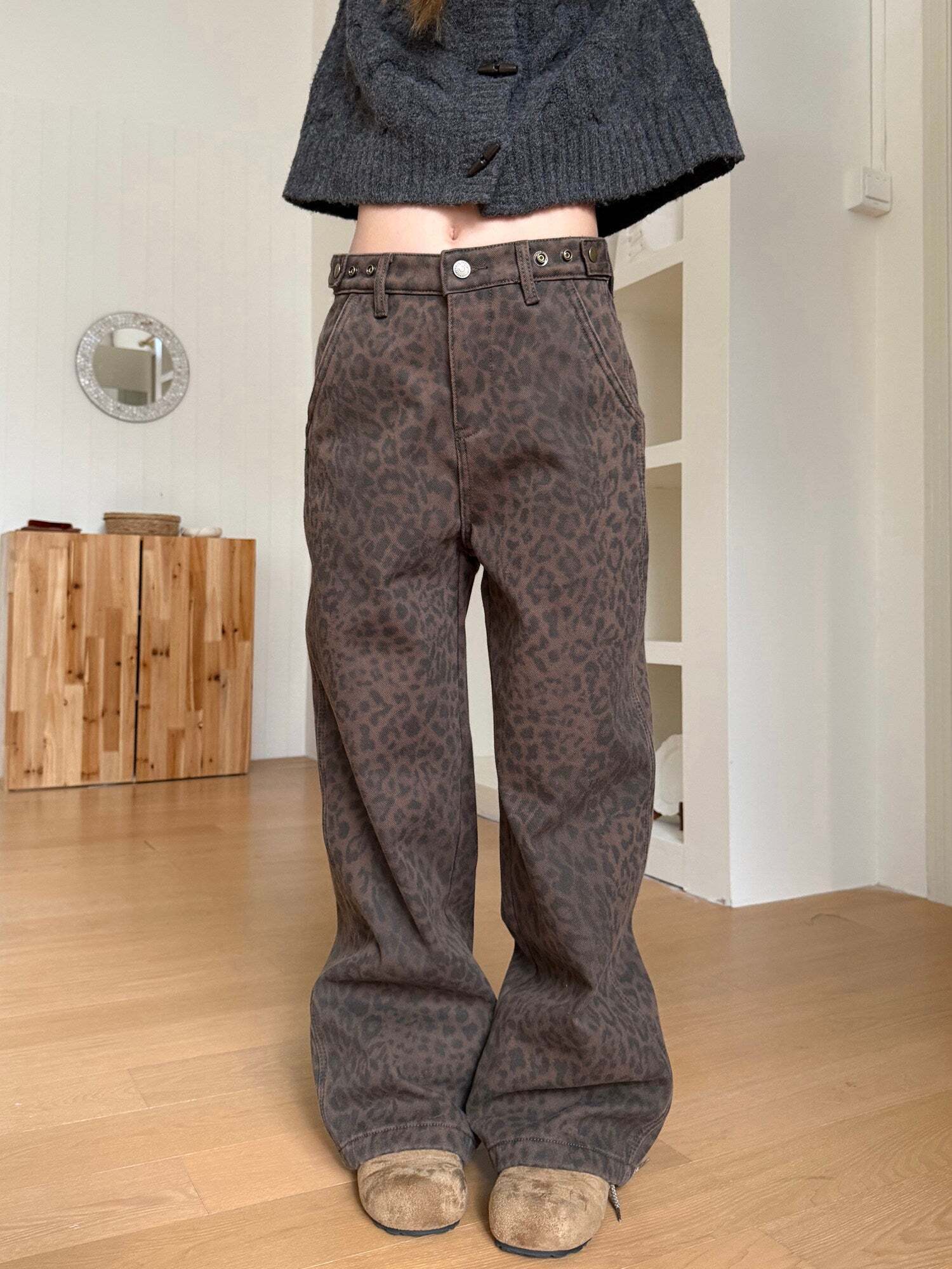 Leopard Wide Pants Leopard Wide Pants