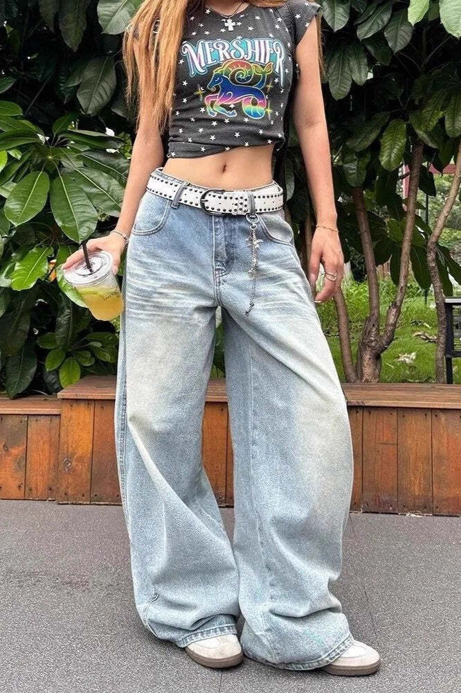 Light Vintage Chic Stitched Pocket Jeans Light Vintage Chic Stitched Pocket Jeans