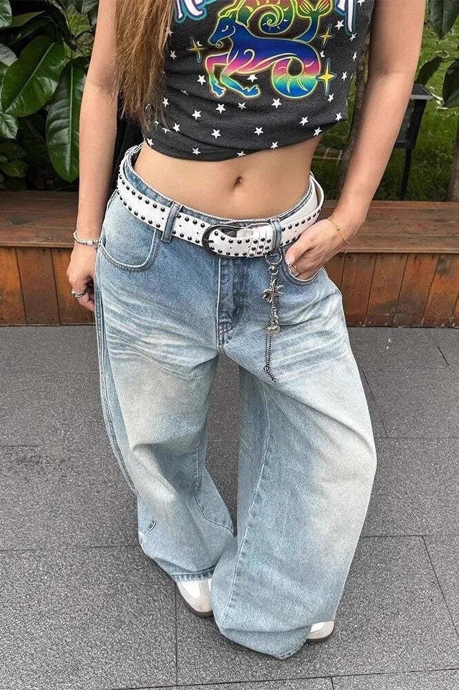 Light Vintage Chic Stitched Pocket Jeans Light Vintage Chic Stitched Pocket Jeans