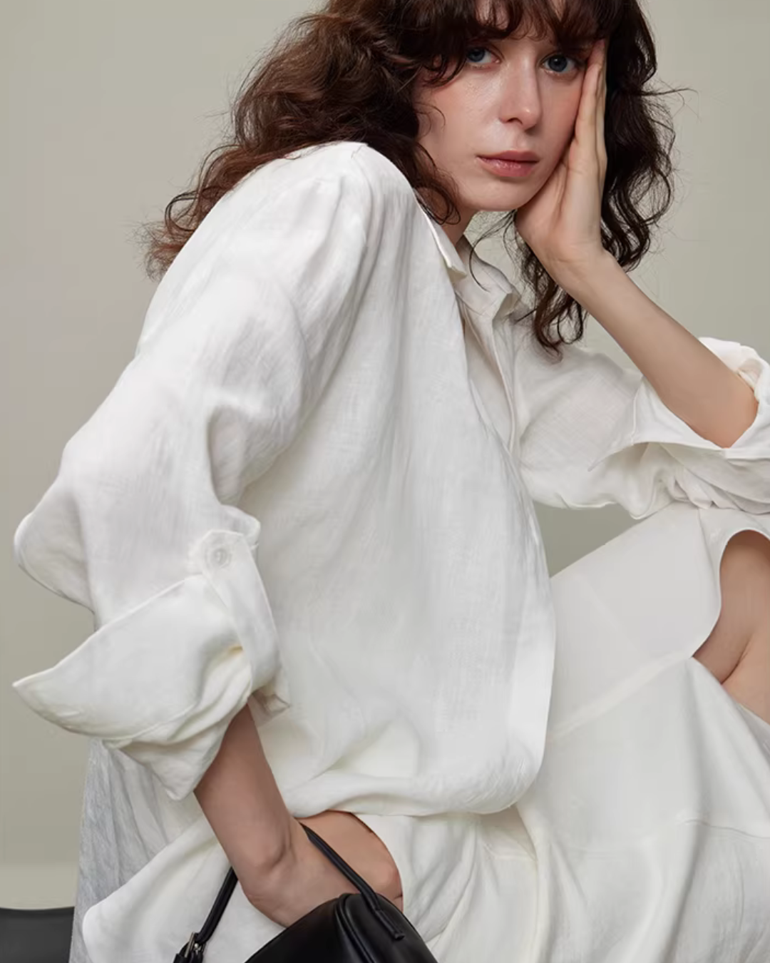 Linen Long-Sleeve Shirt / Casual Pants Linen Long-Sleeve Shirt / Casual Pants