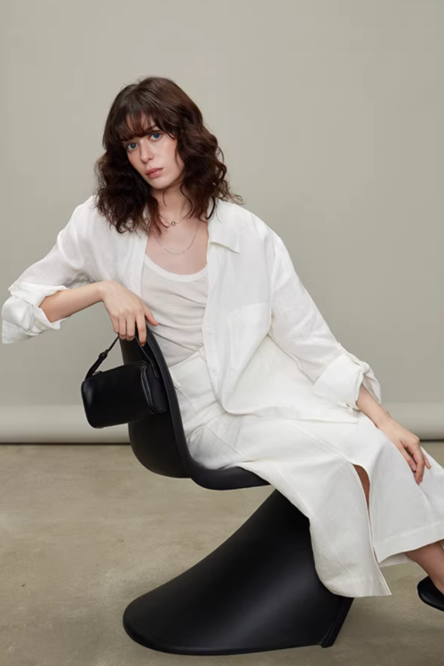 Linen Long-Sleeve Shirt / Casual Pants