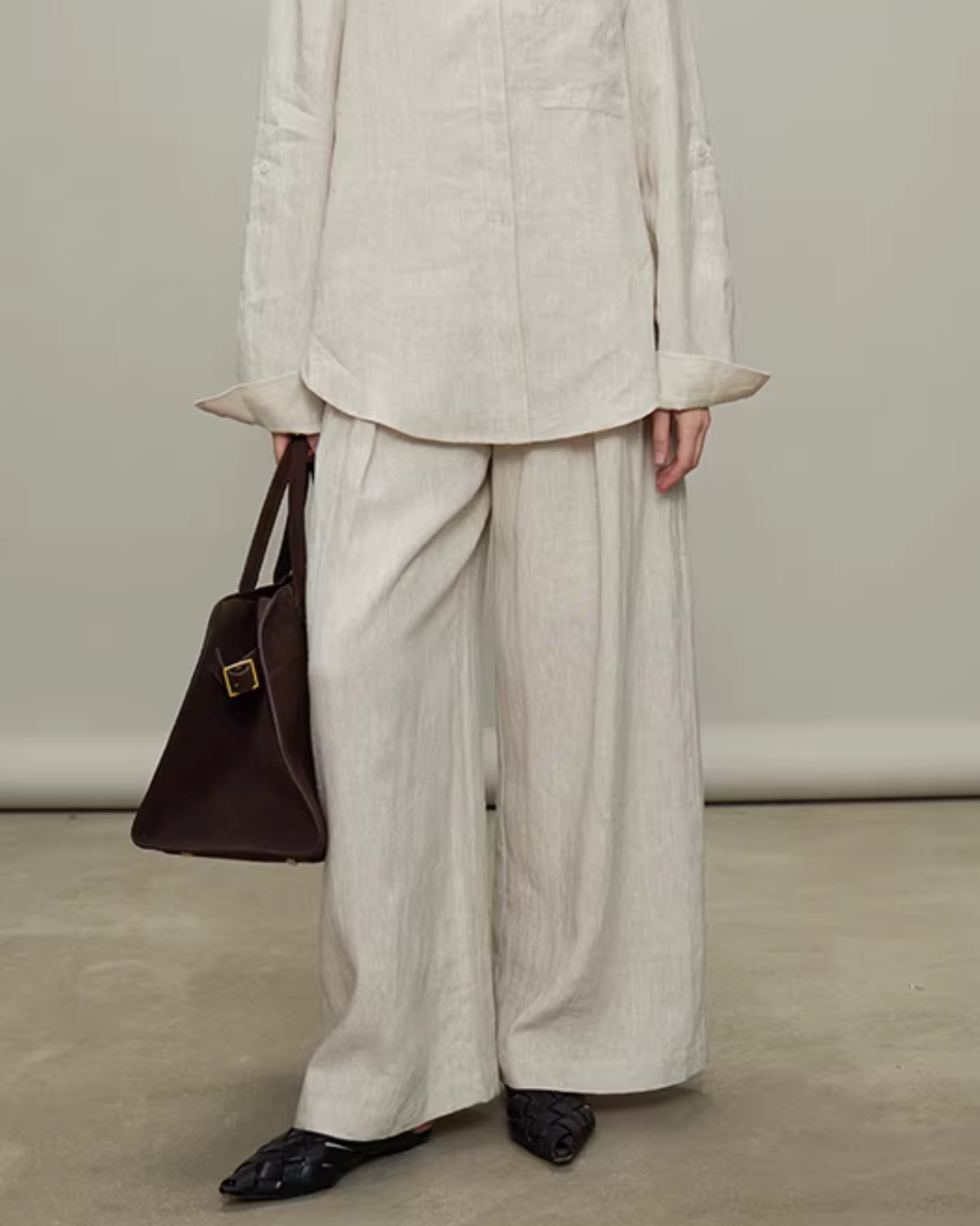 Linen Long-Sleeve Shirt / Casual Pants Linen Long-Sleeve Shirt / Casual Pants