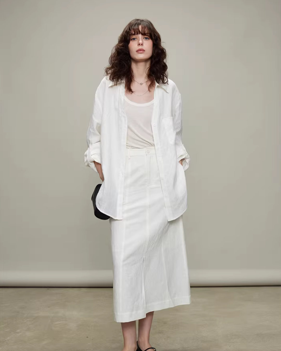 Linen Long-Sleeve Shirt / Casual Pants Linen Long-Sleeve Shirt / Casual Pants