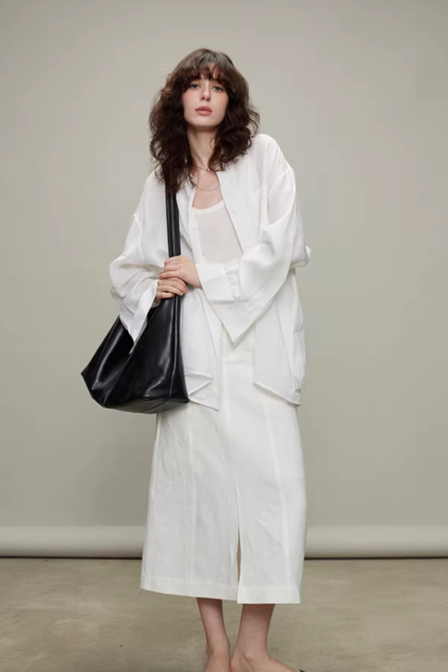 Linen Long-Sleeve Shirt / Casual Pants