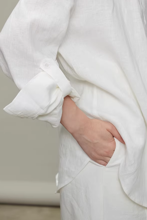 Linen Long-Sleeve Shirt / Casual Pants