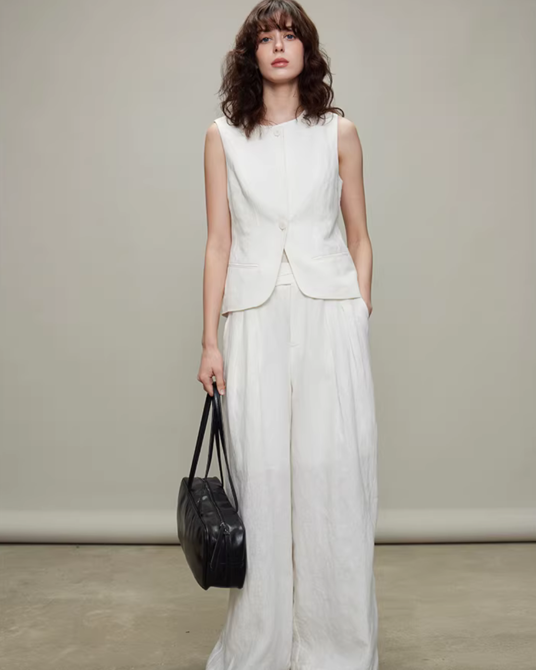 Linen Long-Sleeve Shirt / Casual Pants Linen Long-Sleeve Shirt / Casual Pants