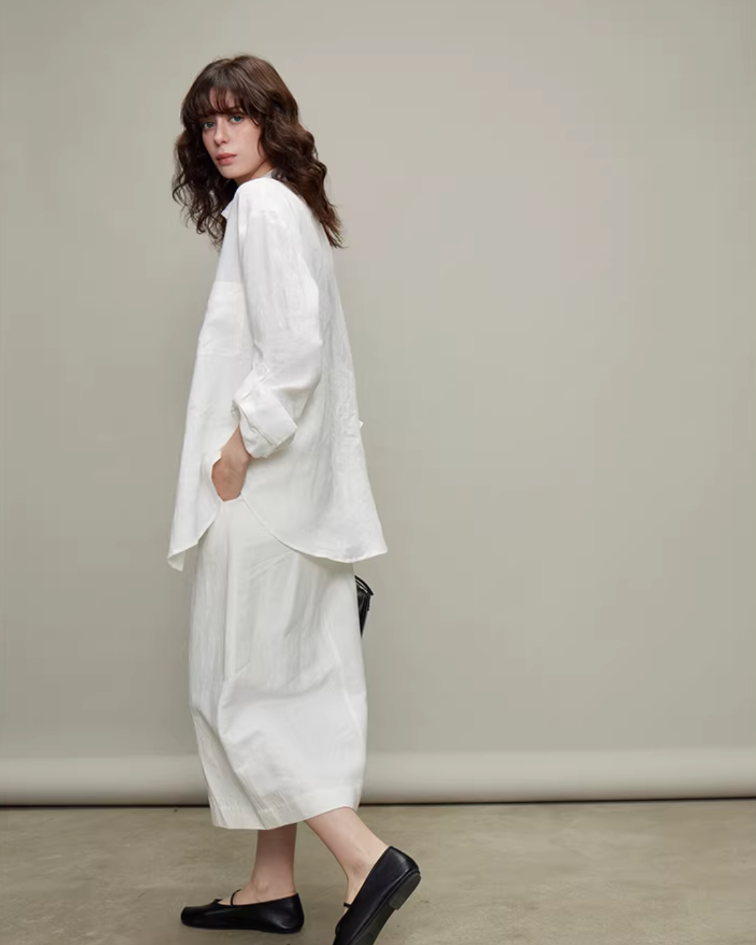 Linen Long-Sleeve Shirt / Casual Pants Linen Long-Sleeve Shirt / Casual Pants