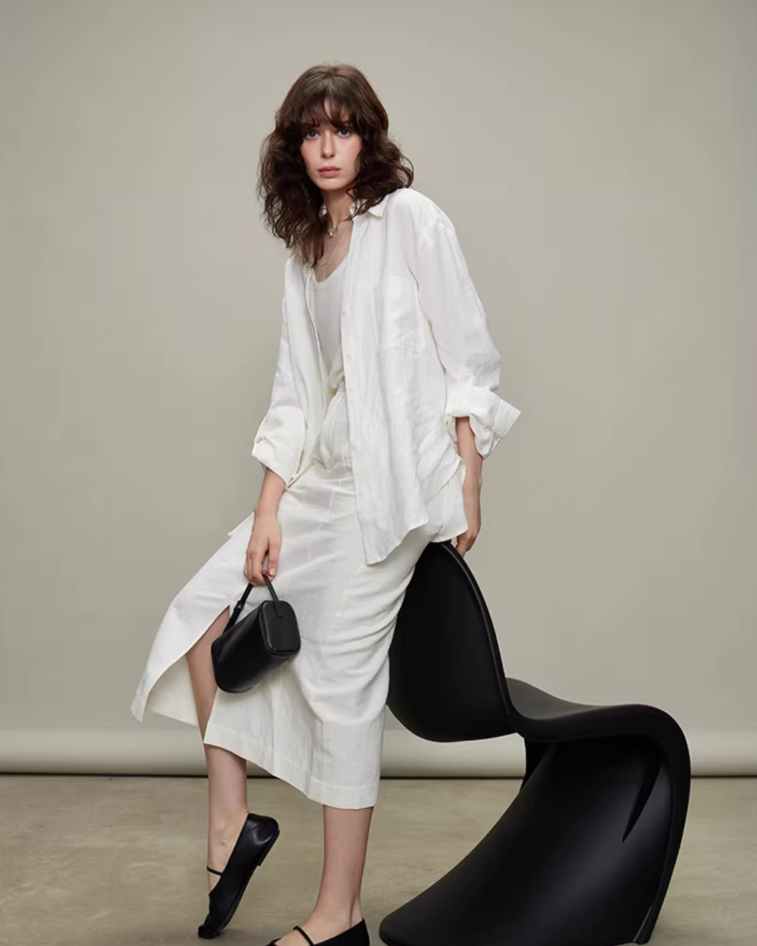 Linen Long-Sleeve Shirt / Casual Pants Linen Long-Sleeve Shirt / Casual Pants