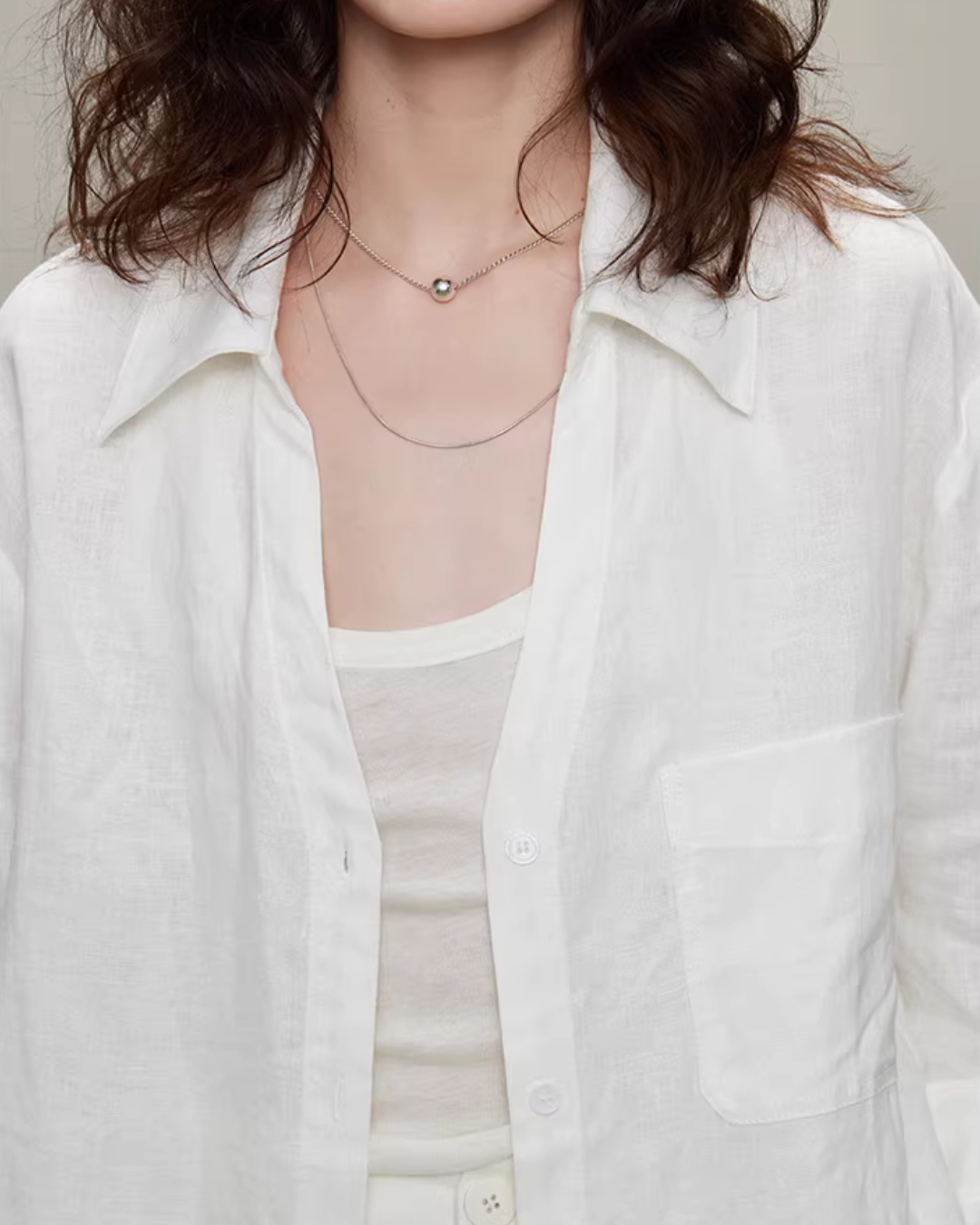 Linen Long-Sleeve Shirt / Casual Pants Linen Long-Sleeve Shirt / Casual Pants