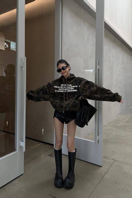 Logo Camouflage Hoodie