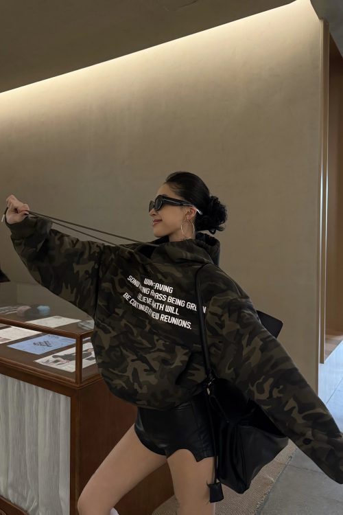 Logo Camouflage Hoodie