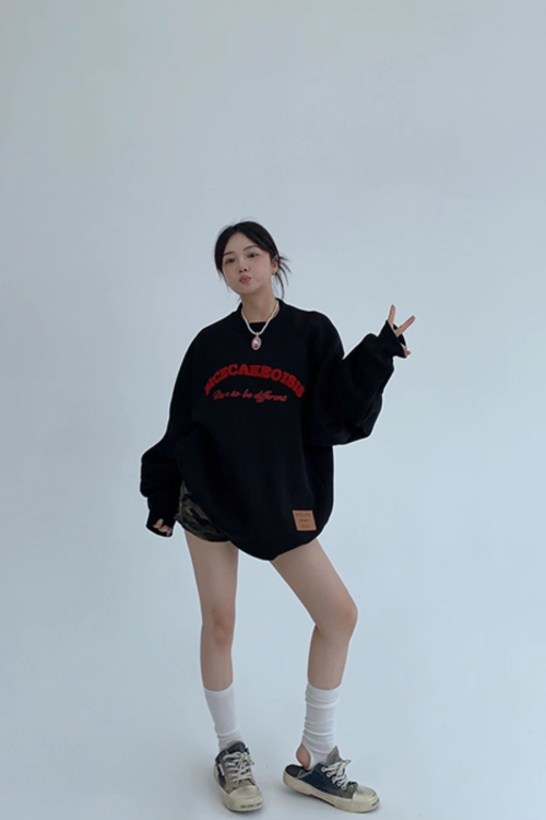 Logo Color Sweat Top