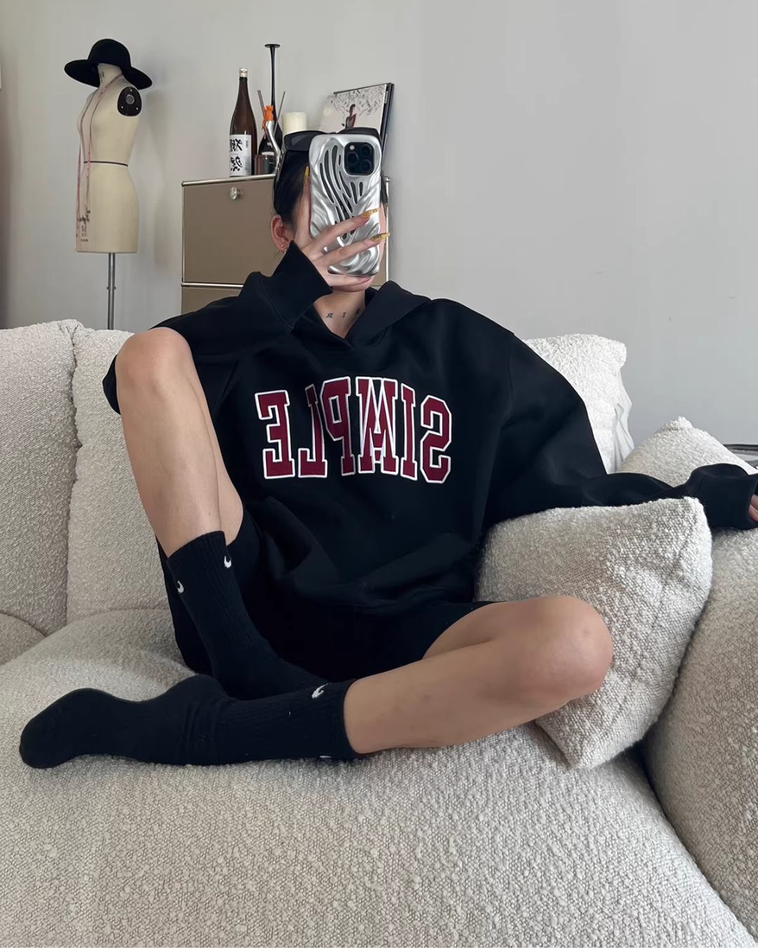 Logo Loose Hoodie Logo Loose Hoodie