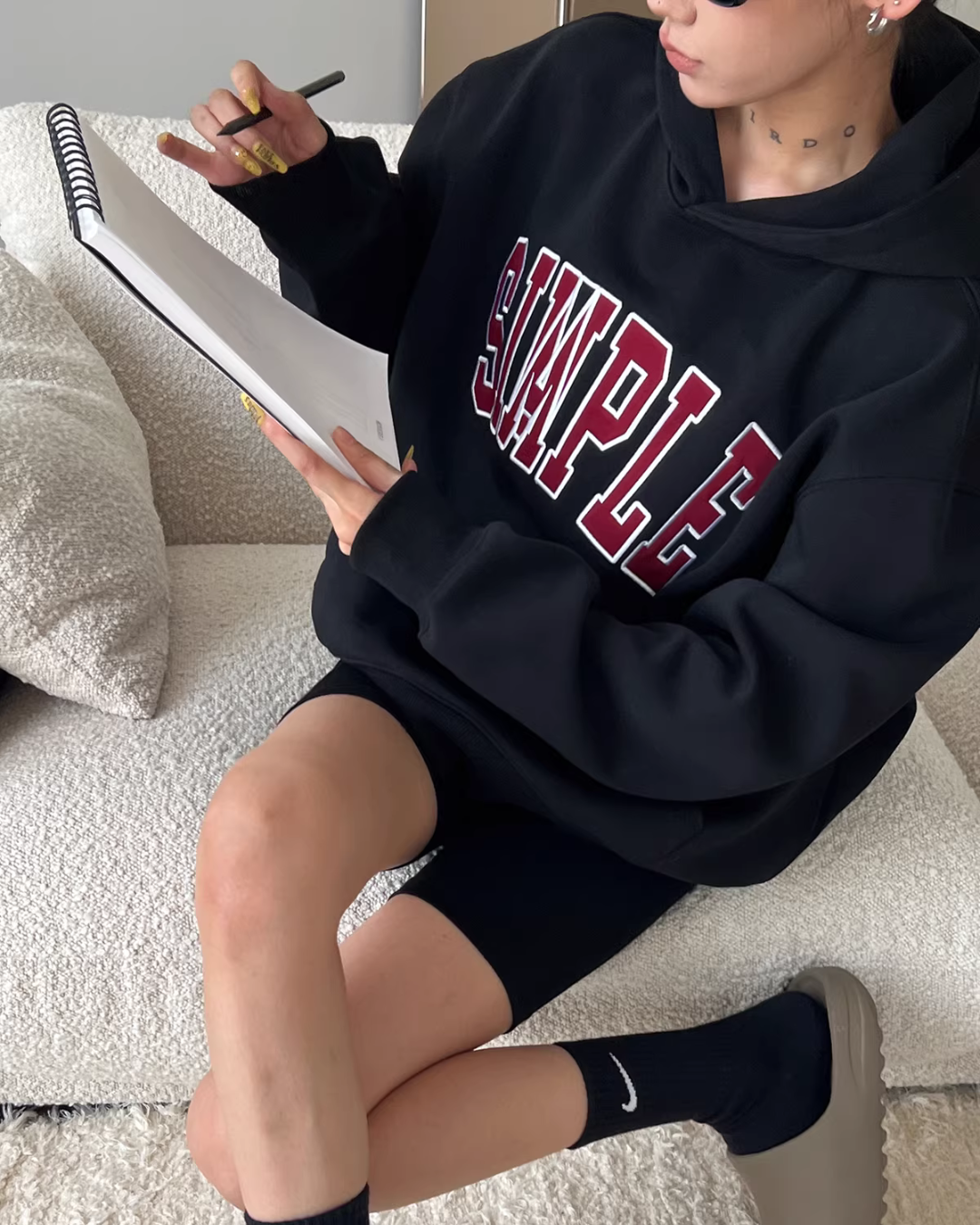 Logo Loose Hoodie Logo Loose Hoodie