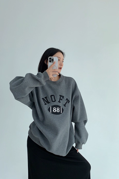 Logo Loose Sweat Top