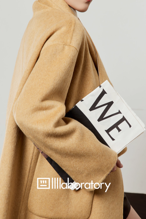 Long Coat With Scarf / Mini Skirt