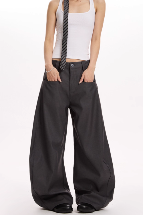 Loose Curve Wide Pants