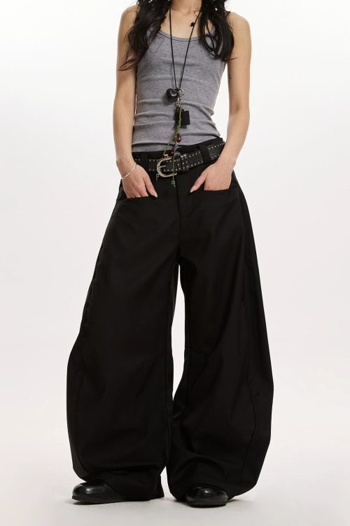 Loose Curve Wide Pants