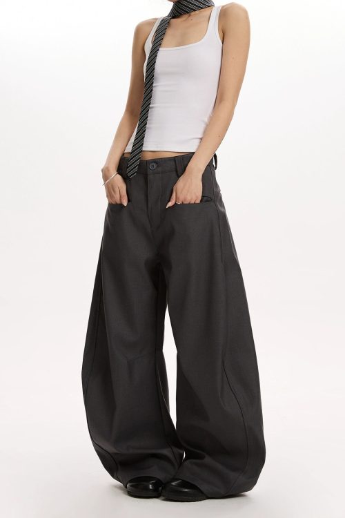 Loose Curve Wide Pants