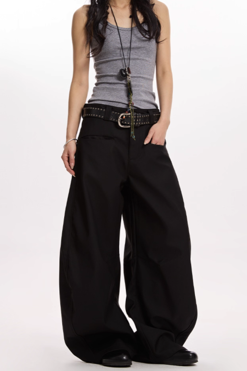 Loose Curve Wide Pants